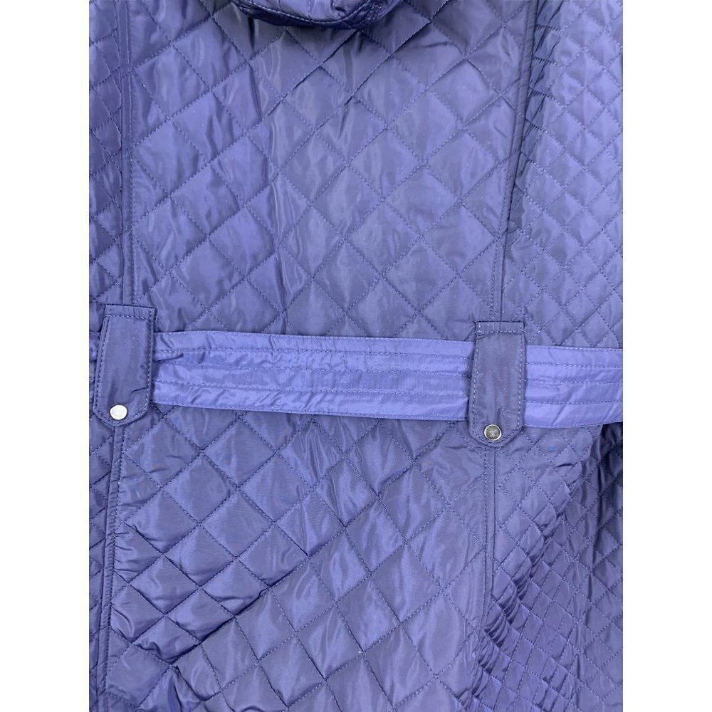 Gallery Woman Navy Blue Coat - Picture 9 of 9
